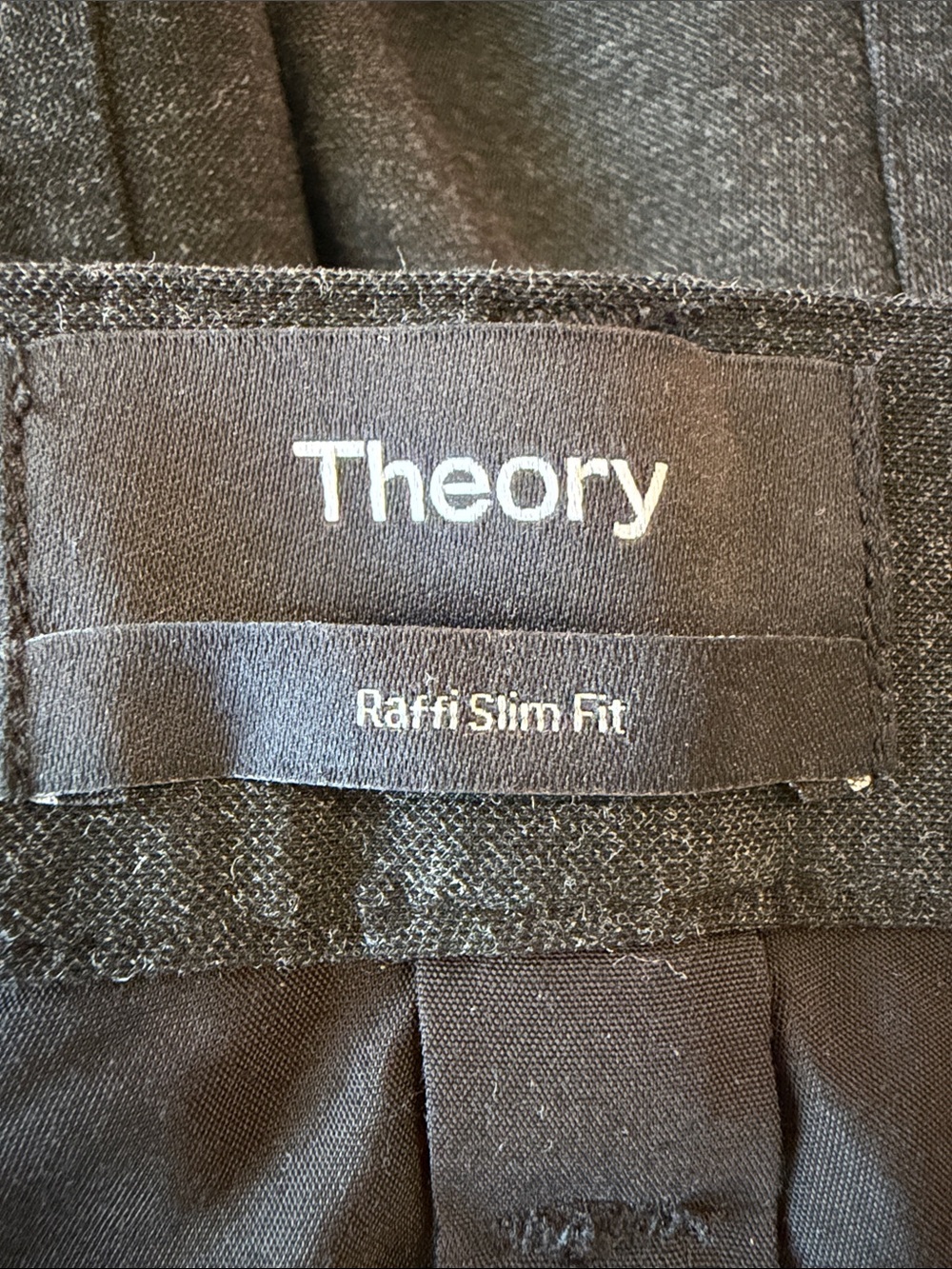 Theory Women's Dark Charcoal Straight Trousers - Picture 13 of 13